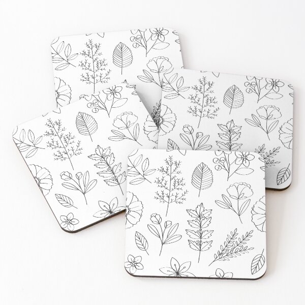 Item preview, Seamless flower and leaves pattern designed and sold by Suzana Djordjevic.