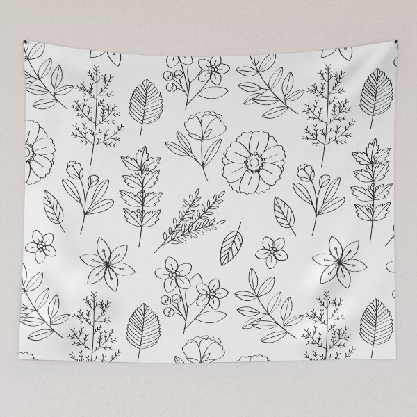 Item preview, Seamless flower and leaves pattern designed and sold by Suzana Djordjevic.
