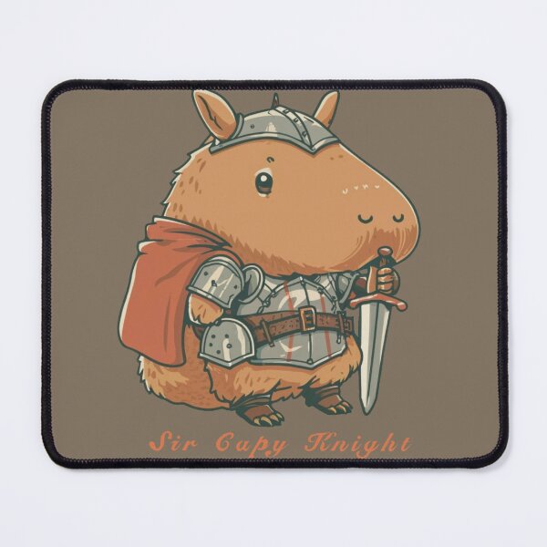 Item preview, Cute Capybara Knight in Shining Amor designed and sold by EclipseThreads.