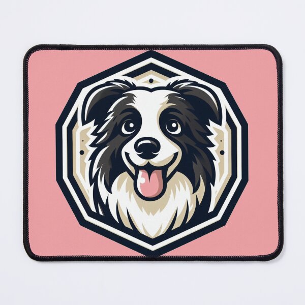 Item preview, Border Collie Black And White Aussie Herding Dog Cartoon designed and sold by CoffeeIsATrip.