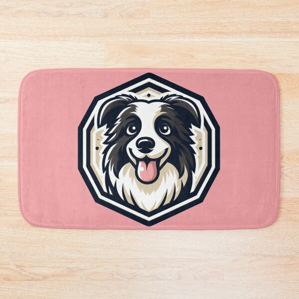 Item preview, Border Collie Black And White Aussie Herding Dog Cartoon designed and sold by CoffeeIsATrip.