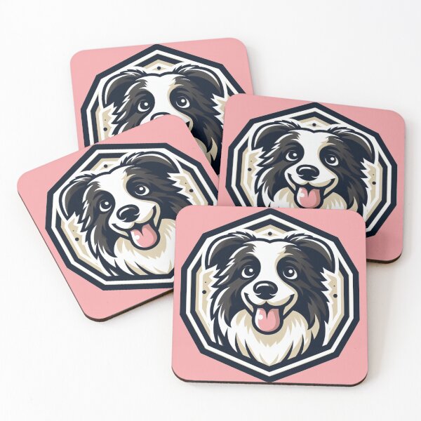 Item preview, Border Collie Black And White Aussie Herding Dog Cartoon designed and sold by CoffeeIsATrip.