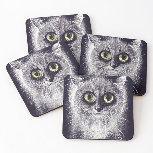 Item preview, Gray cat with big eyes designed and sold by Photopat.