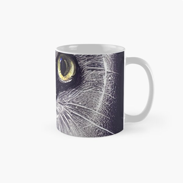 Item preview, Gray cat with big eyes designed and sold by Photopat.