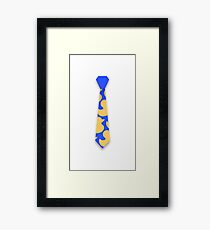 ducky tie Framed Print