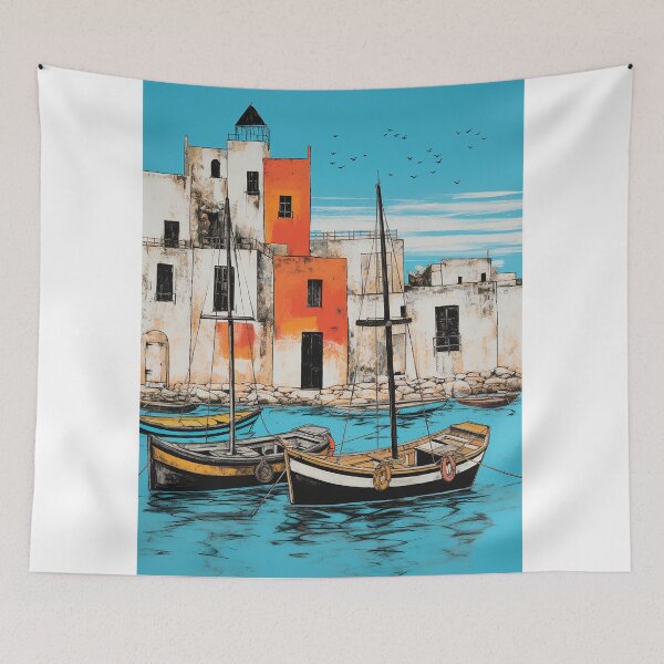 Item preview, Ibiza travel vintage colorful anime graphics designed and sold by wonderfulpark.