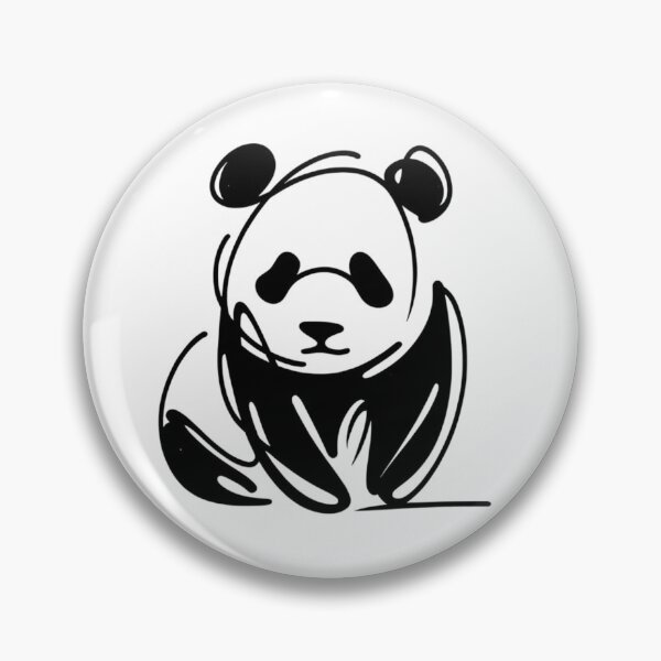 Item preview, Peaceful Panda: A Minimalist Ink Masterpiece designed and sold by Sovi14.