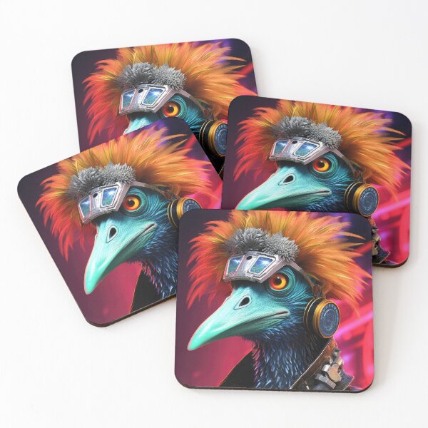 Item preview, Funny Cyberpunk Emu 01 designed and sold by mhfoto.