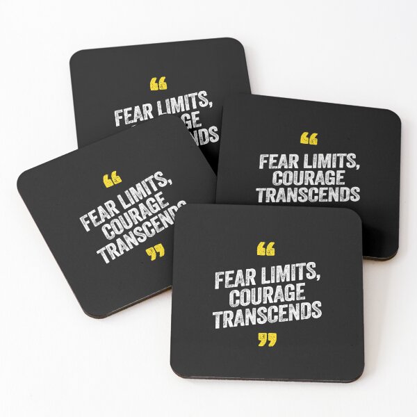 Item preview, Fear Limits, Courage Transcends Motivational Saying Quote designed and sold by w1ckerman.