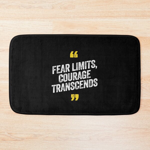 Item preview, Fear Limits, Courage Transcends Motivational Saying Quote designed and sold by w1ckerman.