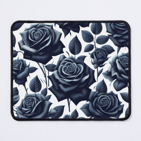 Item preview, Dark Navy Roses Pattern - Gothic Elegant Floral Design designed and sold by ProjectNoah.