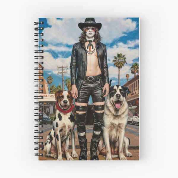 Artikelvorschau,  Rockman mit zwei Hunden entworfen und verkauft von DobryPlan.