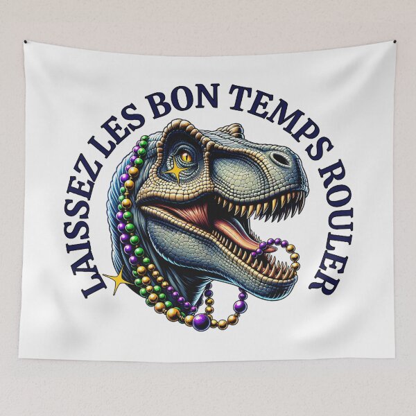 Item preview, Mardi Gras Dinosaur - Laissez Les Bon Temps Rouler designed and sold by humnoo.