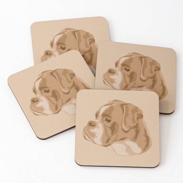Item preview, DuFauna Brown Boxer Dog Face Portrait designed and sold by DuFauna.