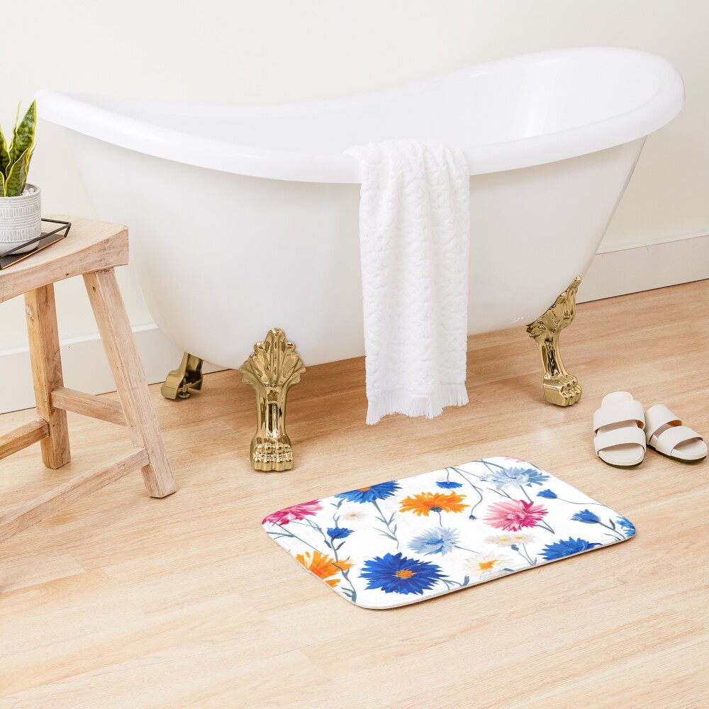 Item preview, Bath Mat designed and sold by FlowersColorful.