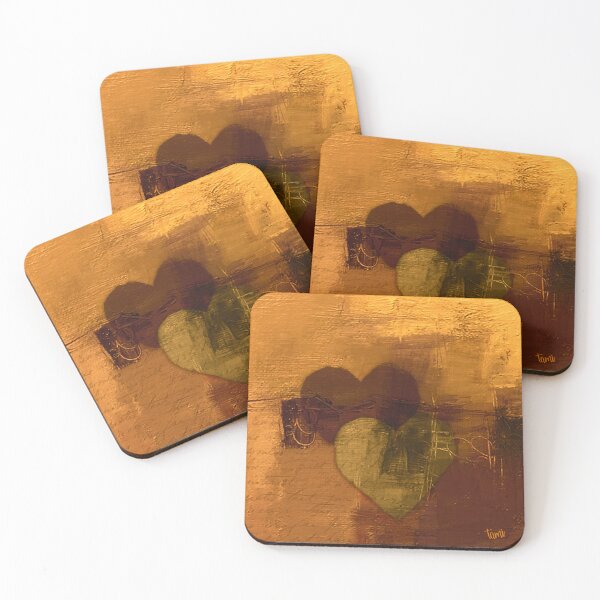 Item preview, Hearts in brown and gold - series 2 (95) designed and sold by a3-studio.