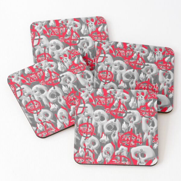 Item preview, Skulls and Targets 2024 (Gray Red) designed and sold by skullbal.