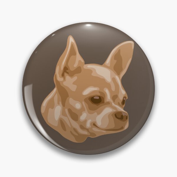 Item preview, DuFauna Brown Chihuahua Face Portrait designed and sold by DuFauna.