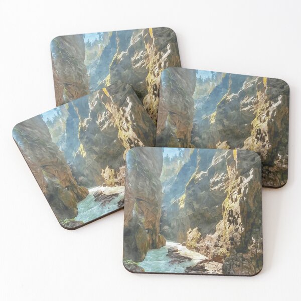 Item preview, Partnach gorge in the German Alps near Garmisch in watercolor designed and sold by Intermundium.
