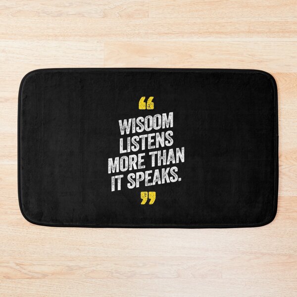 Item preview, Wisdom Listens More Than It Speaks Motivational Saying Quote designed and sold by w1ckerman.