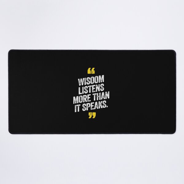 Item preview, Wisdom Listens More Than It Speaks Motivational Saying Quote designed and sold by w1ckerman.