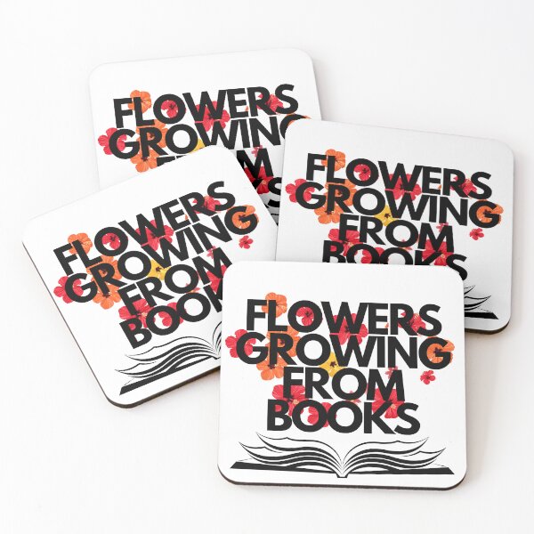 Item preview, flowers growing from books designed and sold by Terlaly.