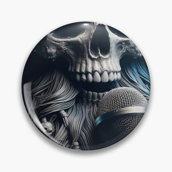 Item preview, Beard Skull in Hoodie Singing Song designed and sold by Day Dreamer.