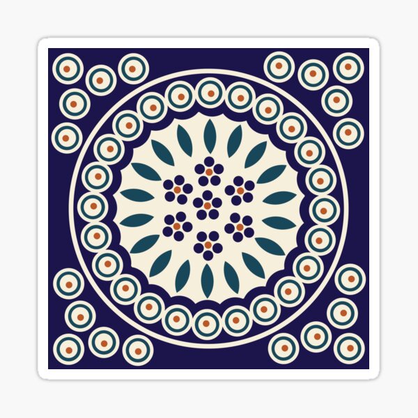 Polish design of traditional ceramics. Boleslawiec Sticker