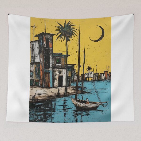 Item preview, India travel vintage colorful anime graphics designed and sold by wonderfulpark.