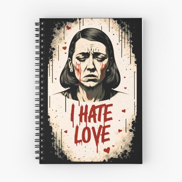 Item preview, Art "I hate love" Dark side designed and sold by Funky  Fibers.