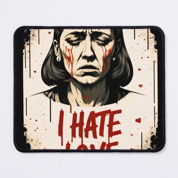 Item preview, Art "I hate love" Dark side designed and sold by Funky  Fibers.