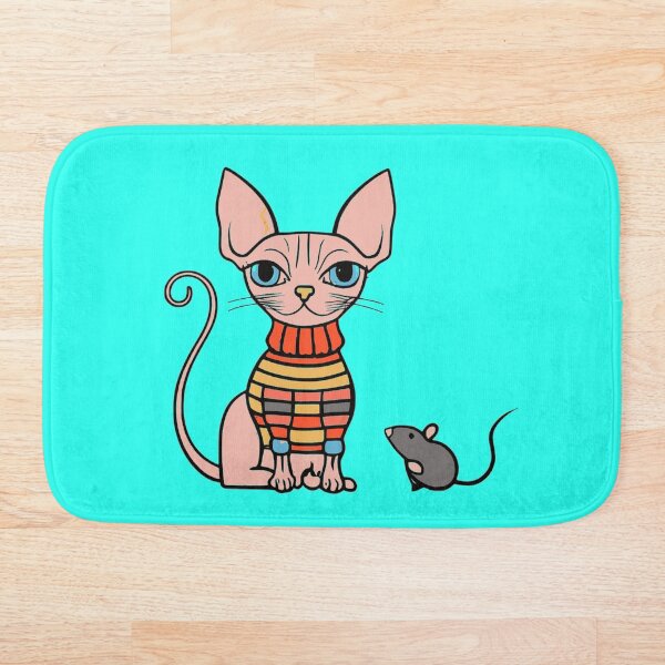 Aperçu de l'œuvre Chat sphynx et souris créée et vendue par SoulOfTrees.