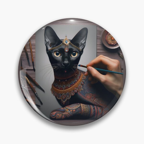 Aperçu de l'œuvre Elegance Embodied: Bombay Reverie créée et vendue par BastKittyStore.