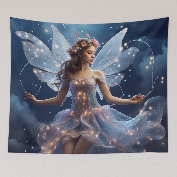 Item preview, Dreamweaver's Dance | Fairy Amidst Ethereal Clouds designed and sold by MysticFable.