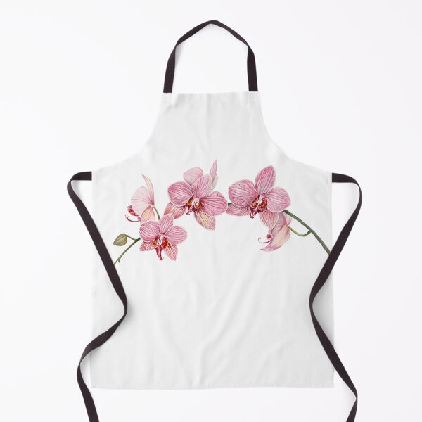 Item preview, Pink Moth Orchids Watercolor Botanical Flower Painting designed and sold by Farida Greenfield.