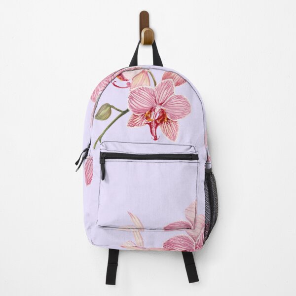 Item preview, Pink Moth Orchids Watercolor Botanical Flower Painting designed and sold by Farida Greenfield.