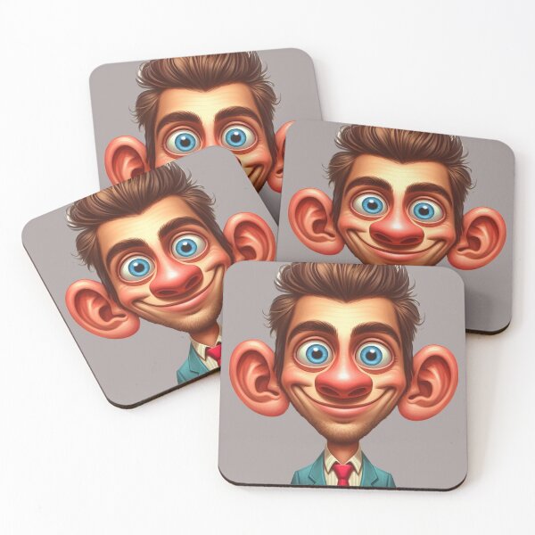 Item preview, Caricature Art: Business Person with Oversized Ears designed and sold by DotsAndDesigns.