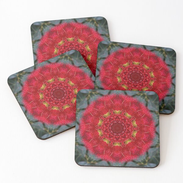 Item preview, Kaleidoscope of red flowering gum blossoms designed and sold by FranWest.