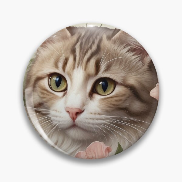 Item preview, Cute cat in flowers designed and sold by Edalion.