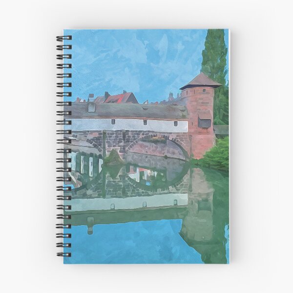 Item preview, The Hangman's Bridge and tower in Nuremberg in watercolor designed and sold by Intermundium.