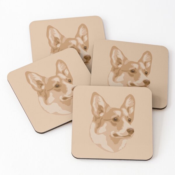 Item preview, DuFauna Brown Corgi Face Portrait designed and sold by DuFauna.