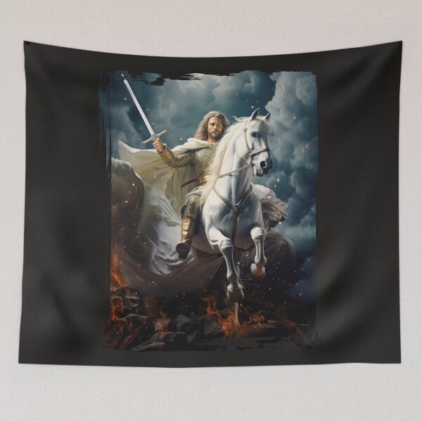 Item preview, Michael, Jesus Christ, The White Knight of Revelation designed and sold by CreativeX7.