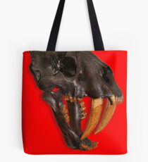 Smilodon fatalis, the Sabre Toothed Cat Tote Bag