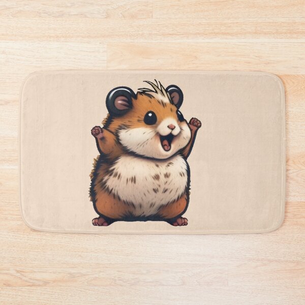 Item preview, Cute Happy Rust Hamster  designed and sold by dimaxstore.