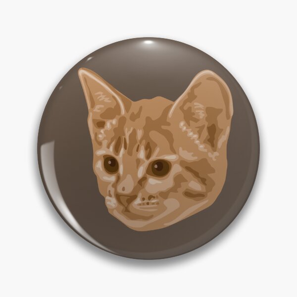 Item preview, DuFauna Brown Cat Face Portrait designed and sold by DuFauna.