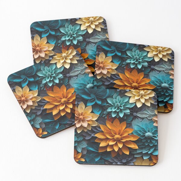 Item preview, 3D Flowers Pattern designed and sold by GiveMeMood.