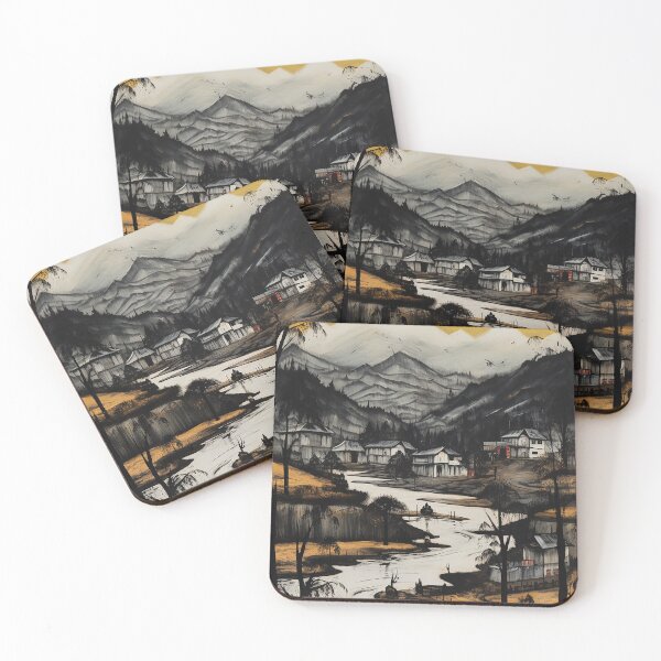 Item preview, Kangra valley travel vintage colorful anime graphics designed and sold by wonderfulpark.