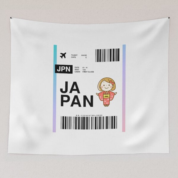 Item preview, Japan Boarding Pass designed and sold by RabbitK.