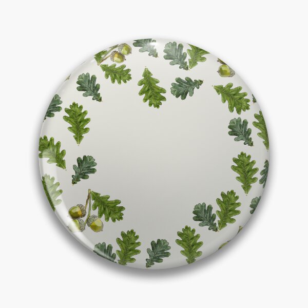 Item preview, Hidden Heart in Oak Leaves Acorns by BeeFoxTree (Cream) designed and sold by BeeFoxTree.