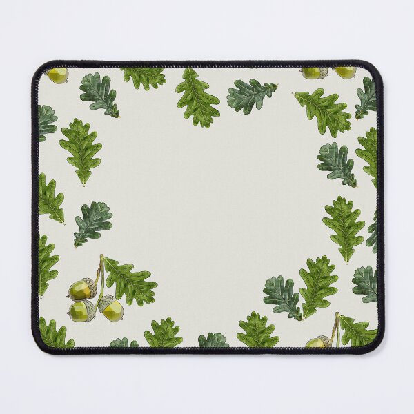 Item preview, Hidden Heart in Oak Leaves Acorns by BeeFoxTree (Cream) designed and sold by BeeFoxTree.
